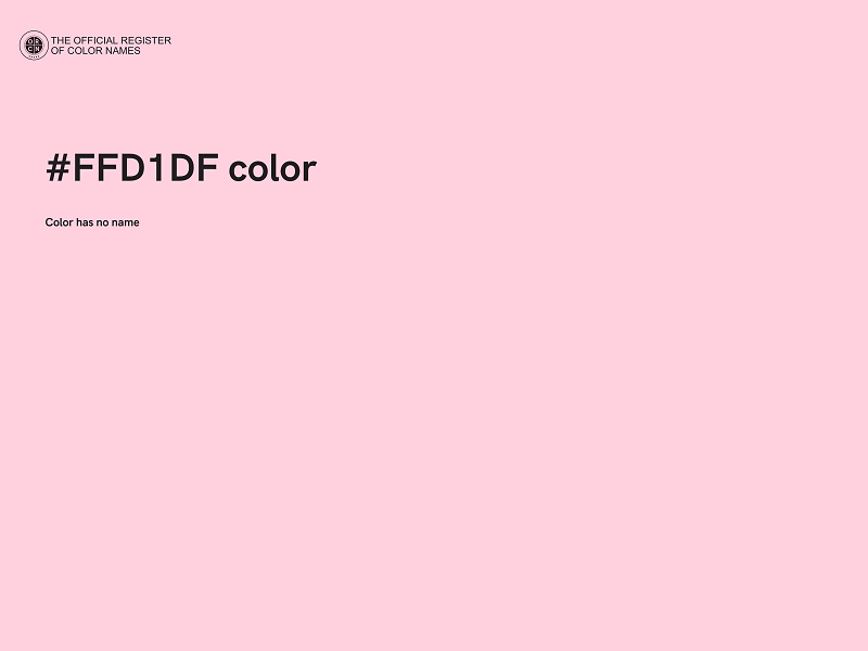 #FFD1DF color image