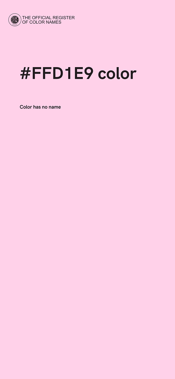 #FFD1E9 color image