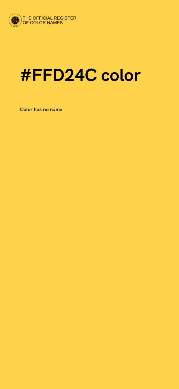 #FFD24C color image