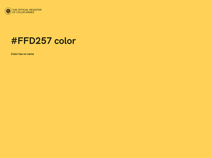 #FFD257 color image