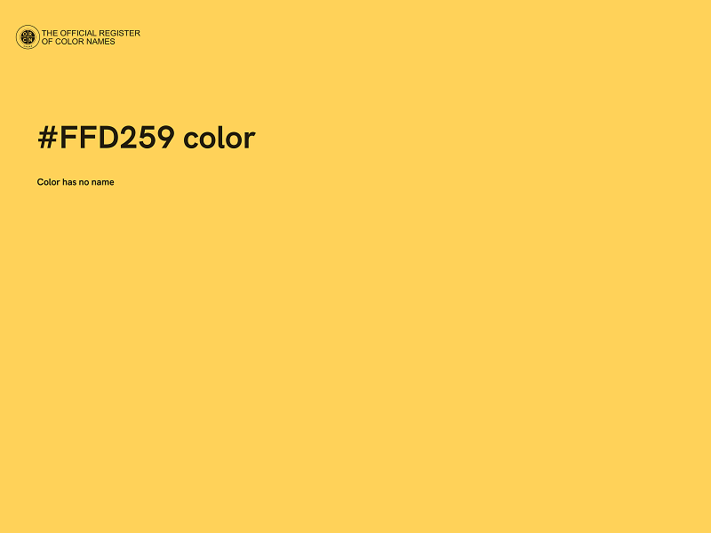 #FFD259 color image