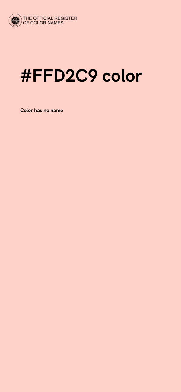 #FFD2C9 color image