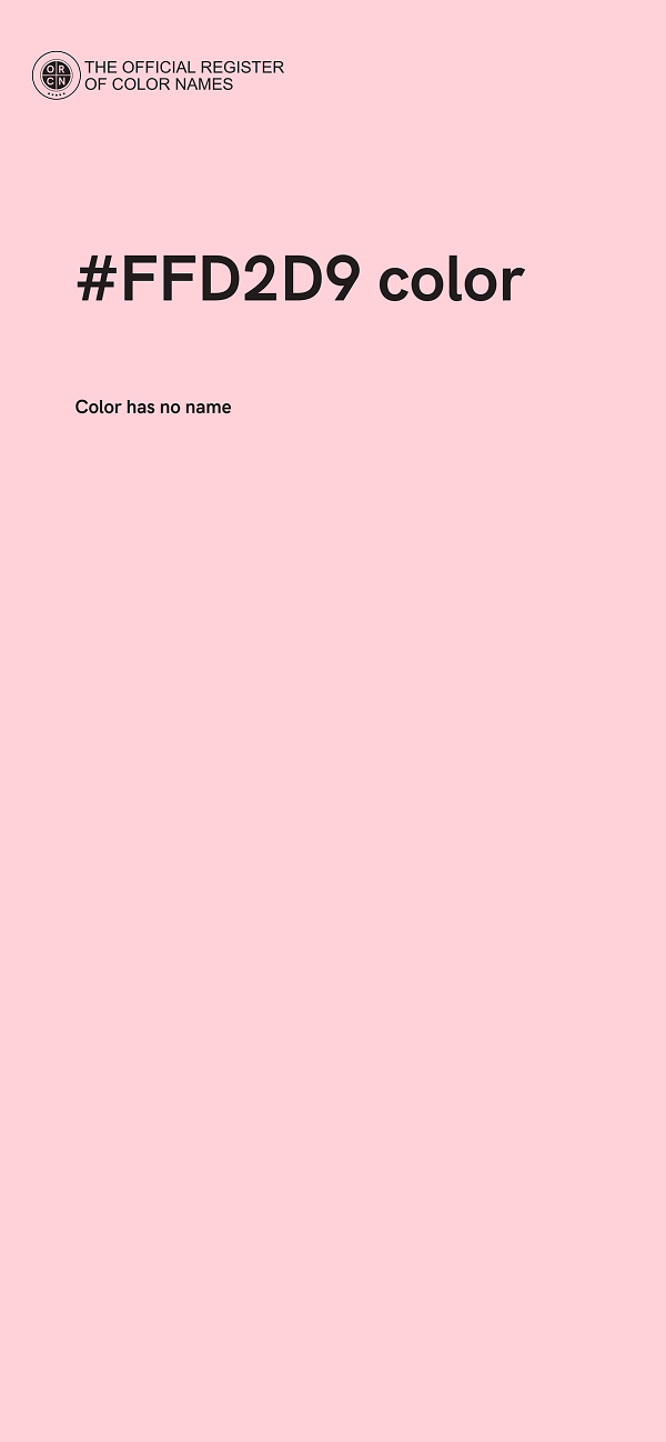 #FFD2D9 color image