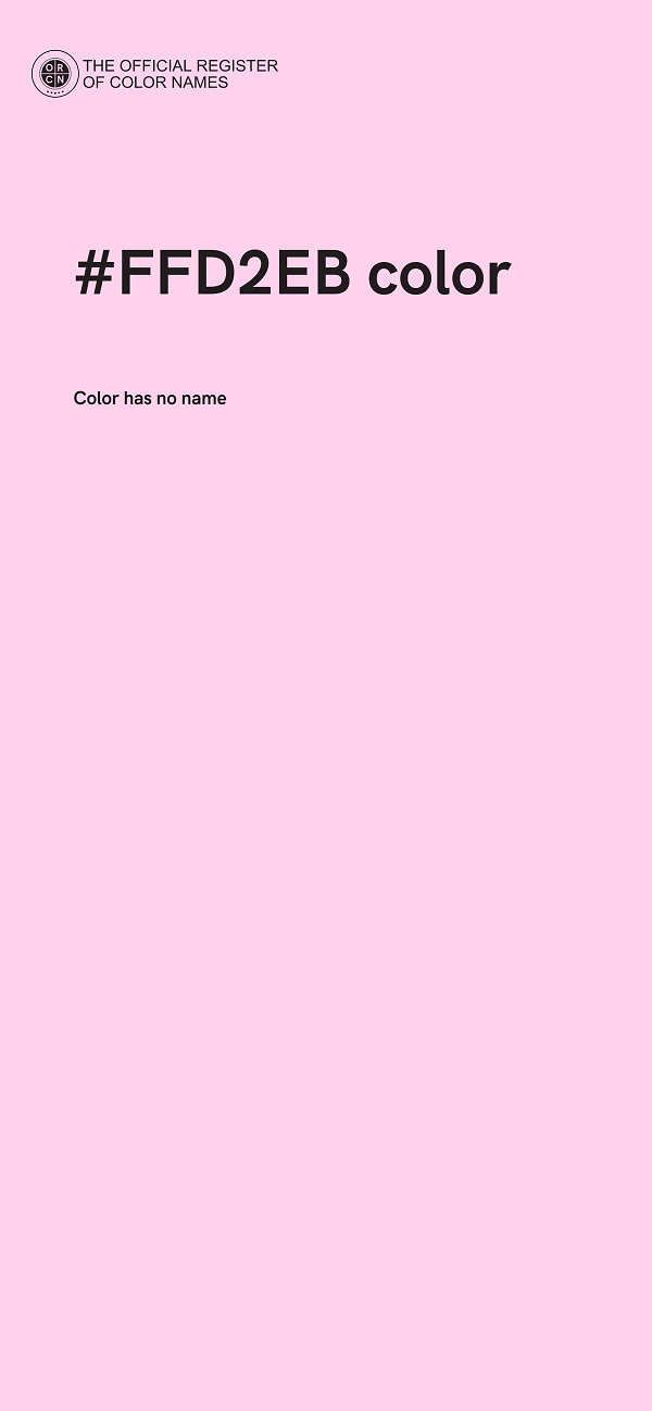 #FFD2EB color image