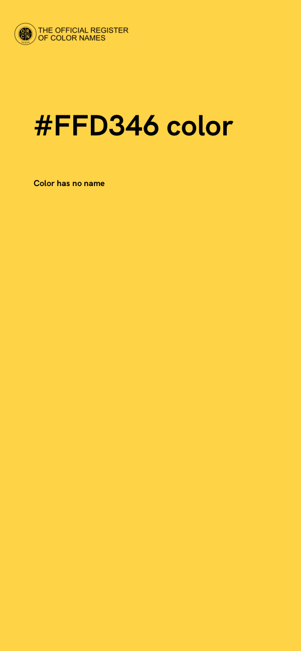 #FFD346 color image
