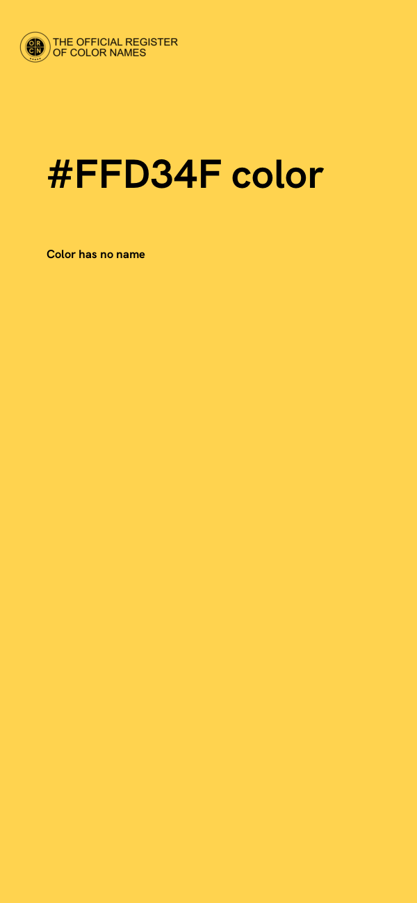 #FFD34F color image