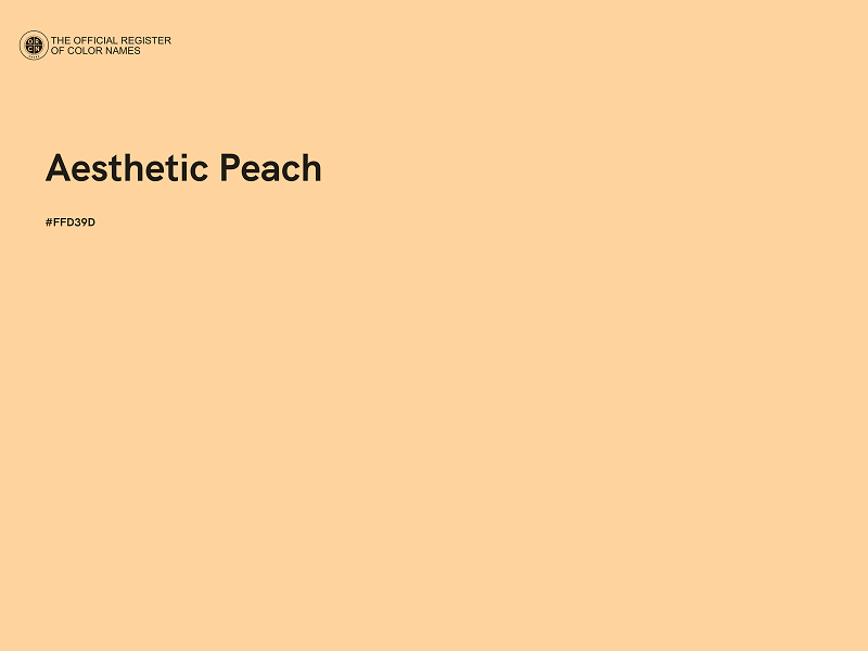 #FFD39D - Aesthetic Peach color image