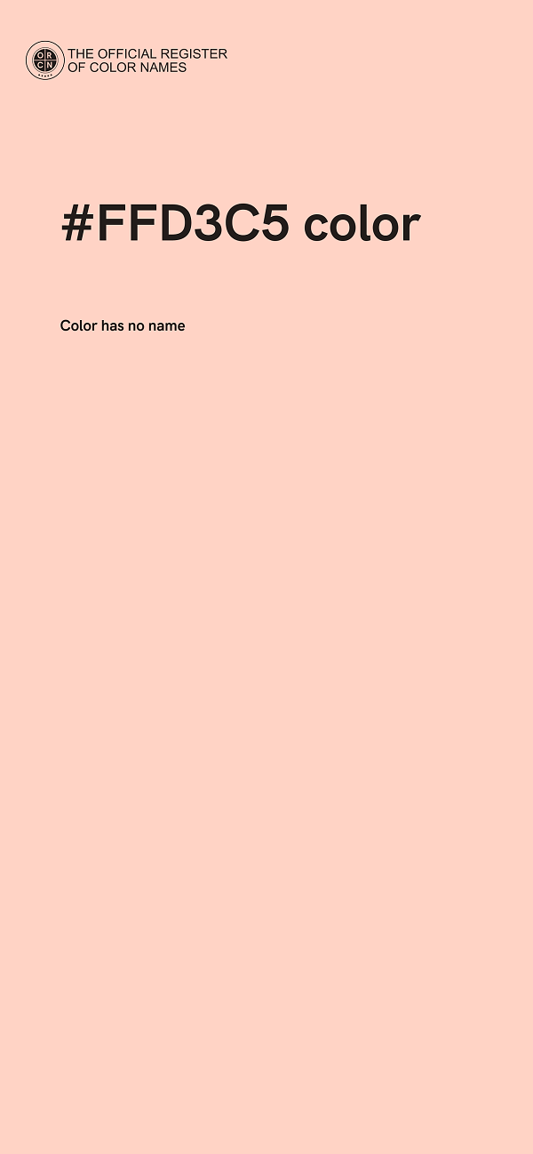 #FFD3C5 color image