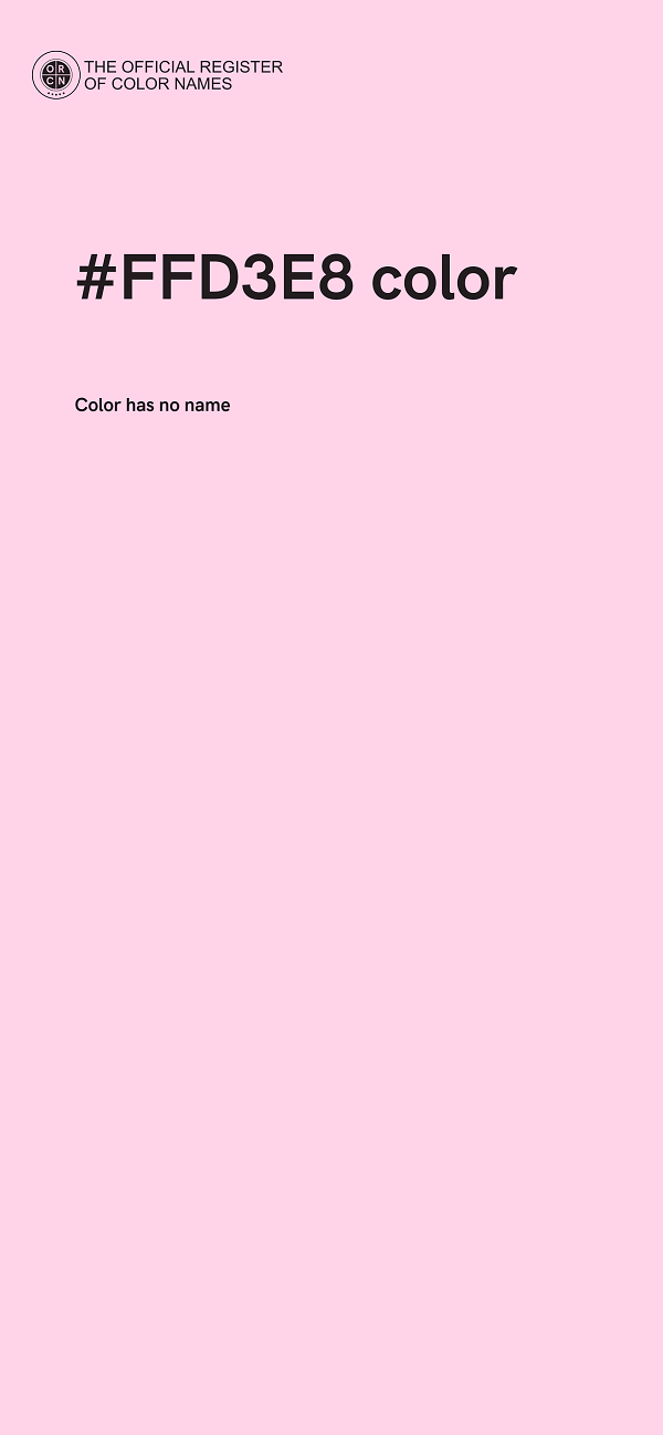 #FFD3E8 color image