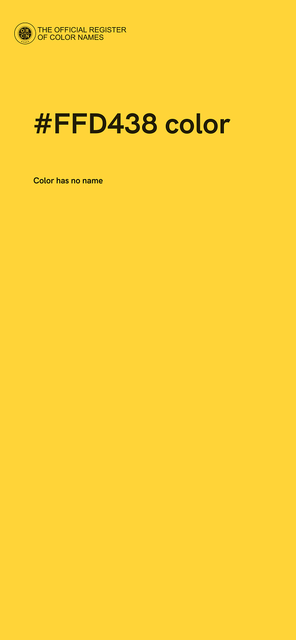 #FFD438 color image