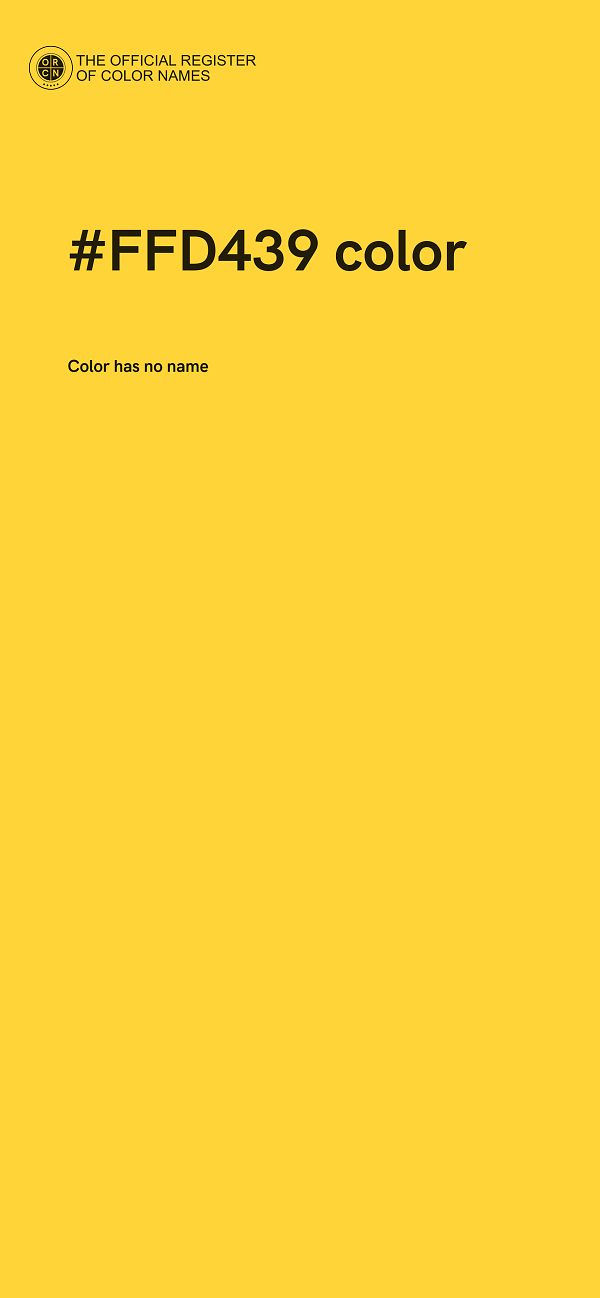 #FFD439 color image