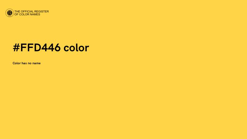 #FFD446 color image