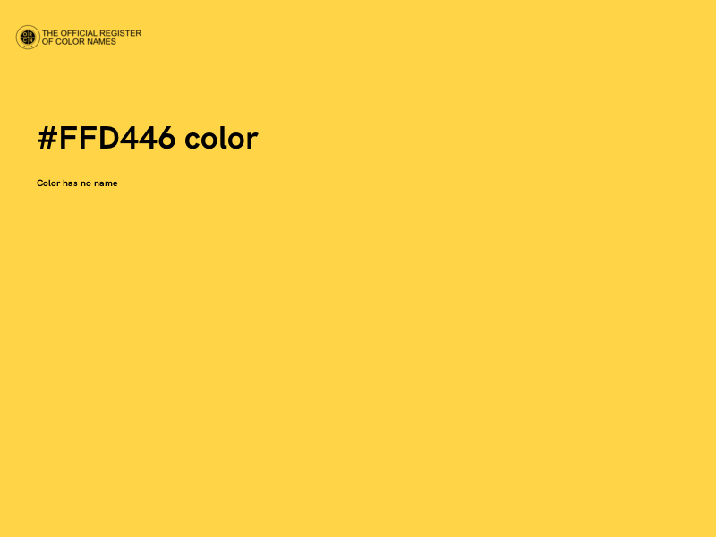 #FFD446 color image