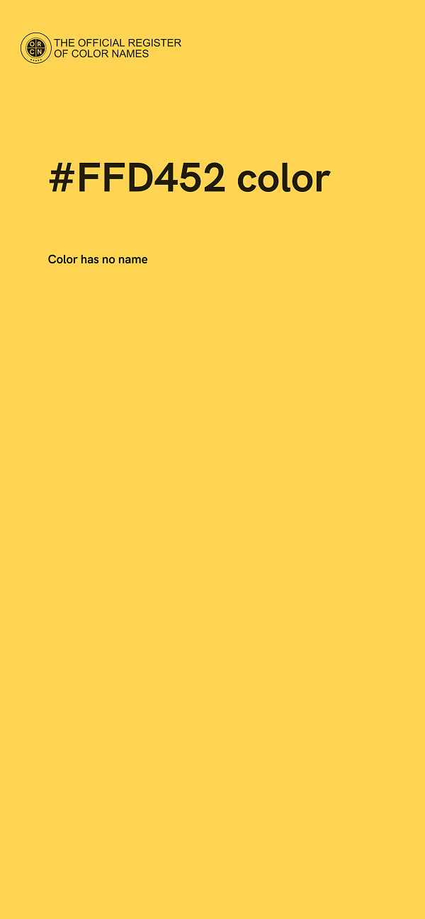 #FFD452 color image