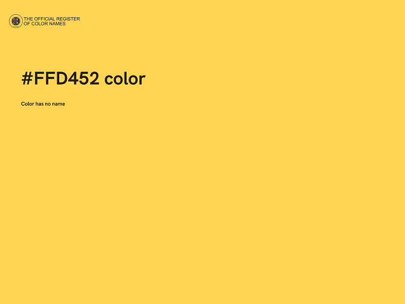 #FFD452 color image