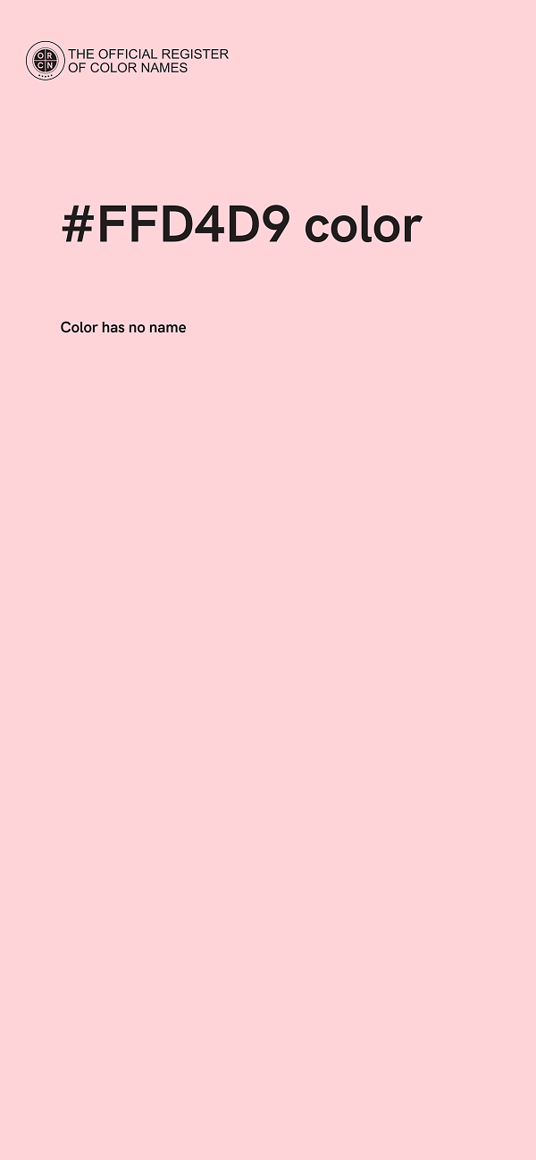 #FFD4D9 color image