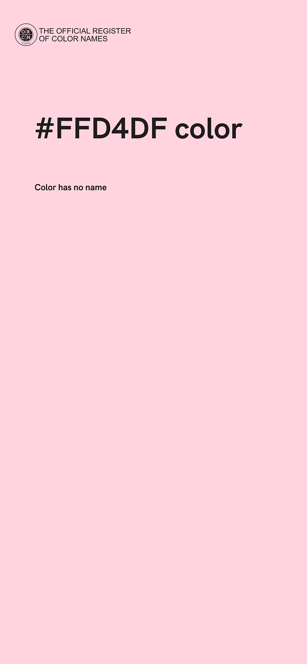 #FFD4DF color image