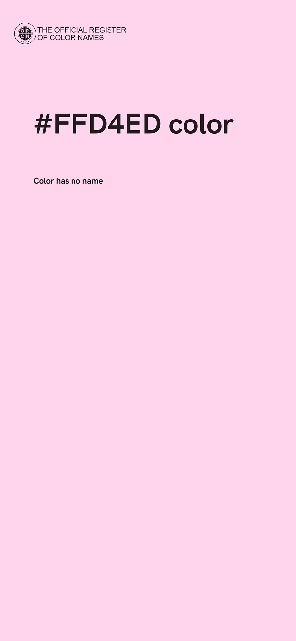 #FFD4ED color image