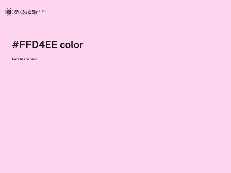 #FFD4EE color image