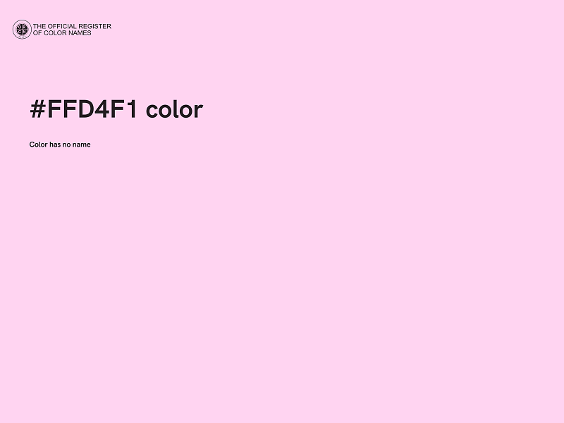 #FFD4F1 color image