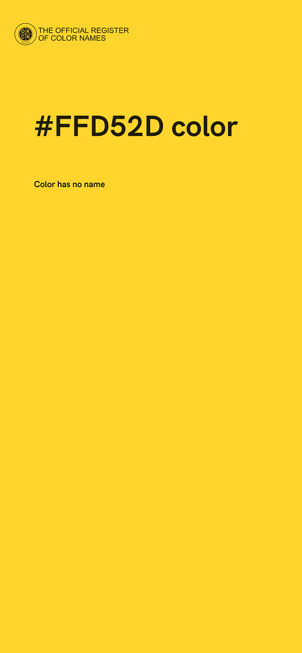 #FFD52D color image