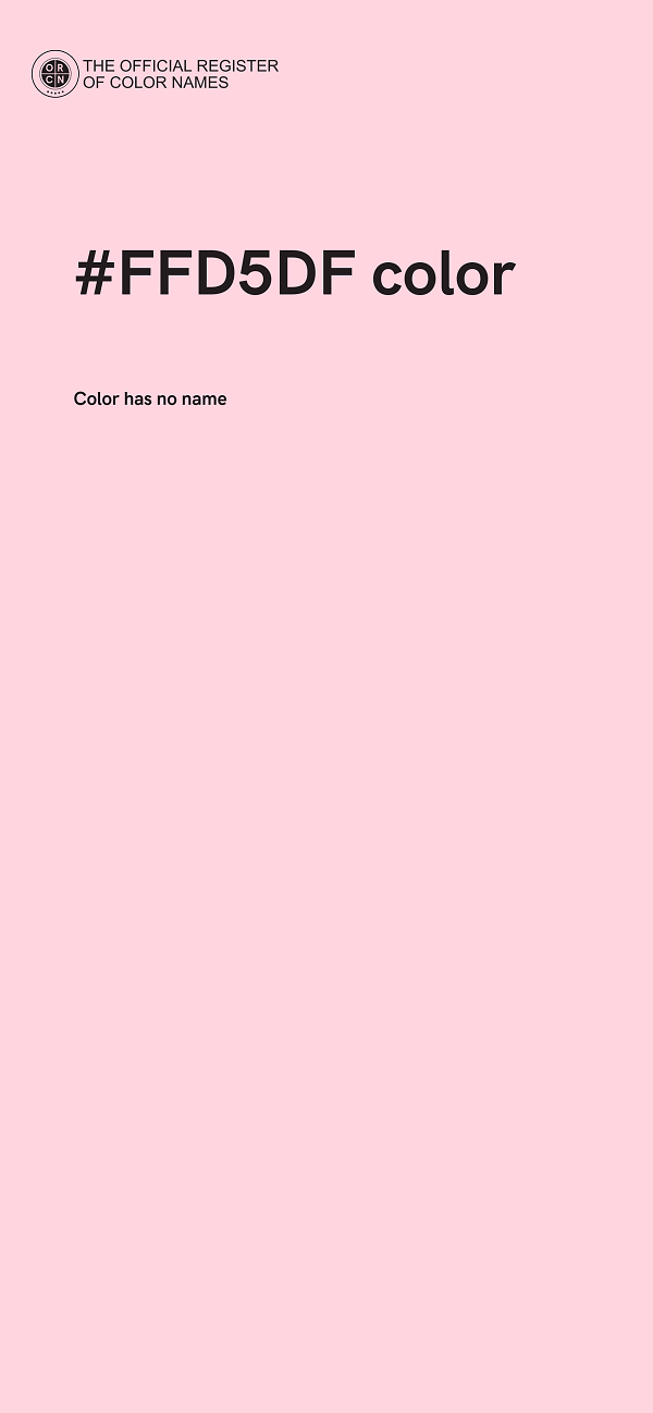 #FFD5DF color image