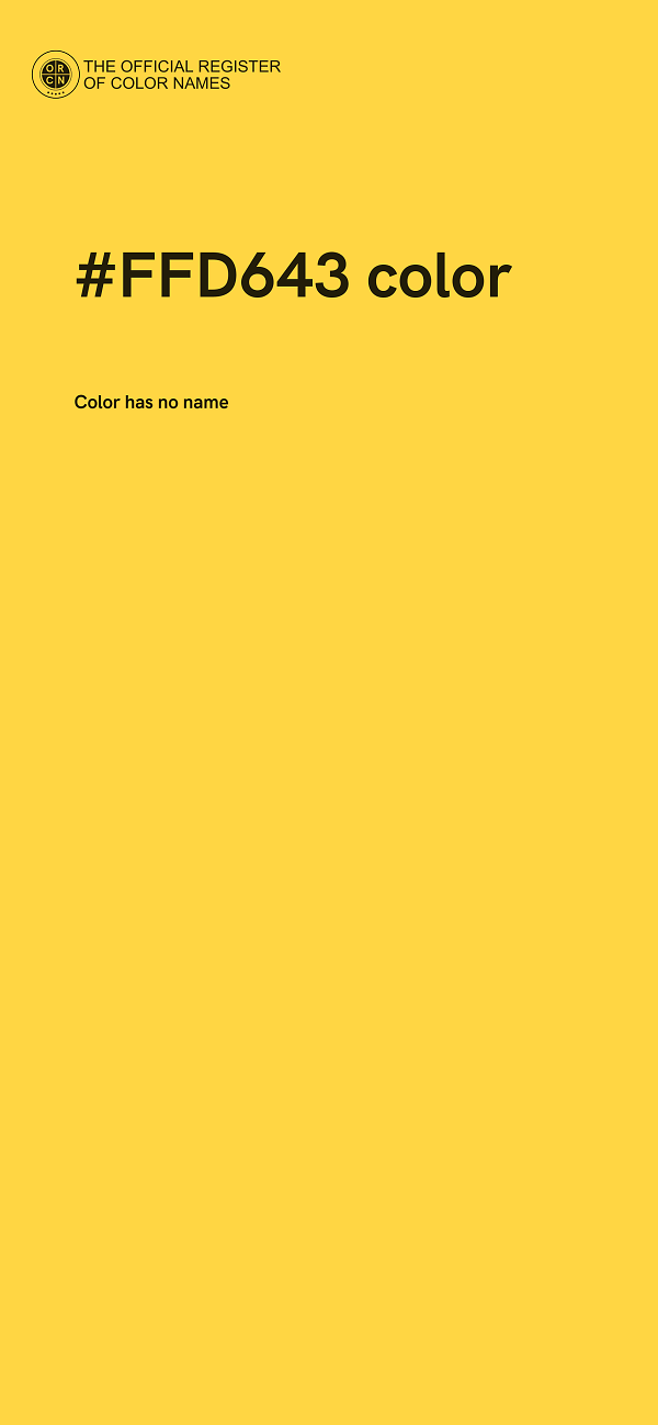 #FFD643 color image