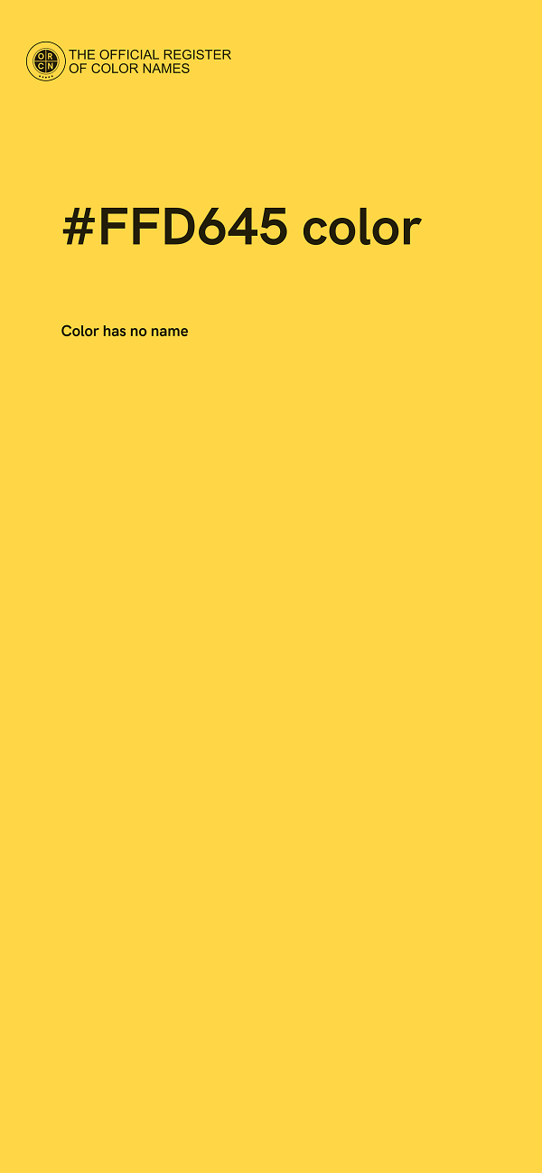 #FFD645 color image
