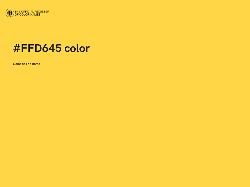 #FFD645 color image