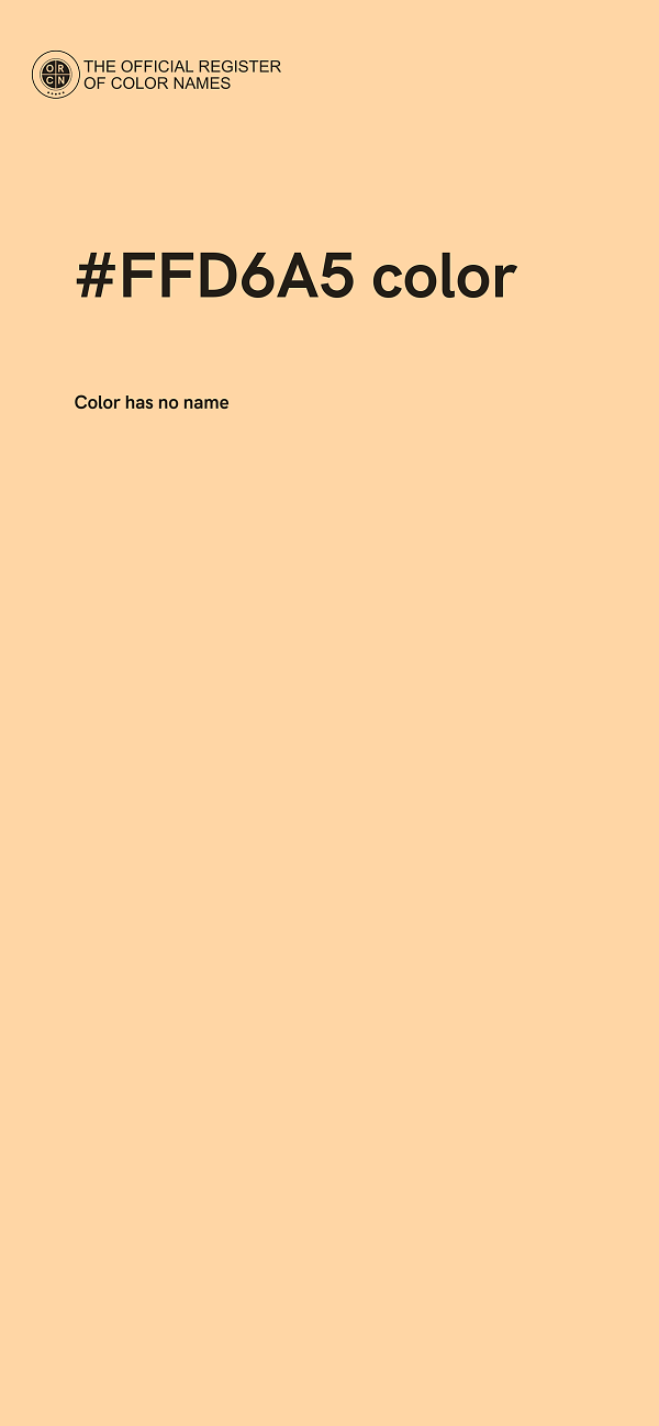 #FFD6A5 color image