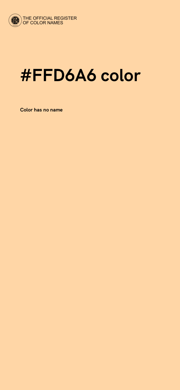 #FFD6A6 color image