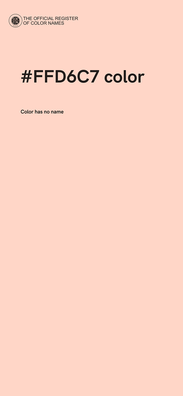 #FFD6C7 color image