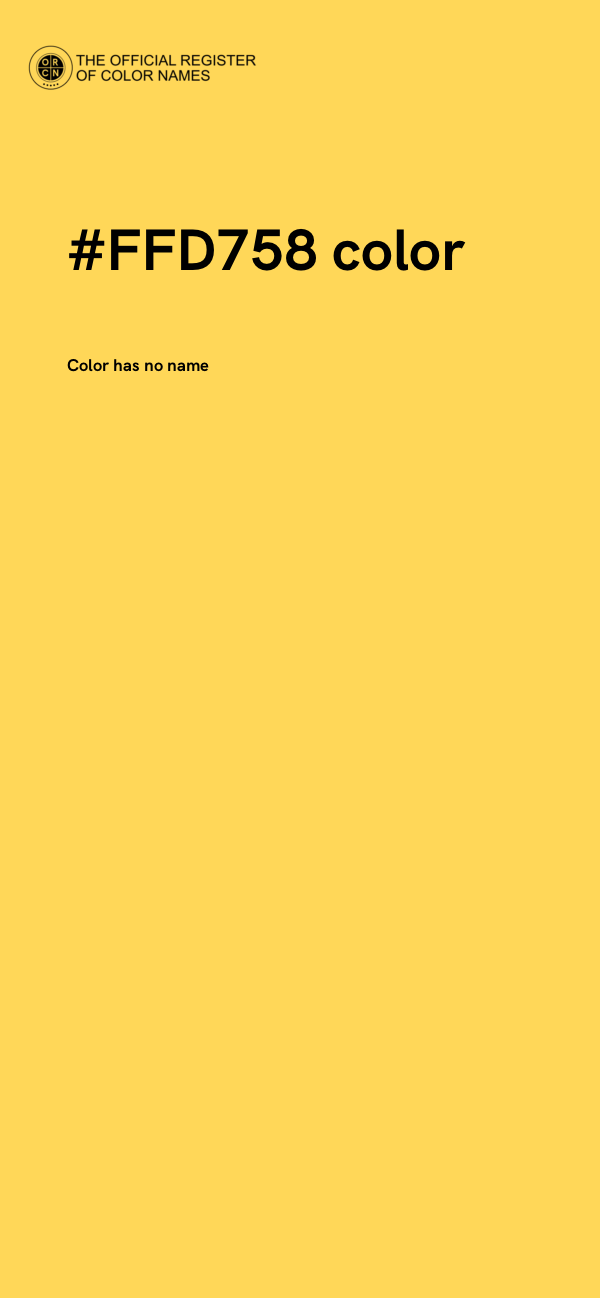 #FFD758 color image