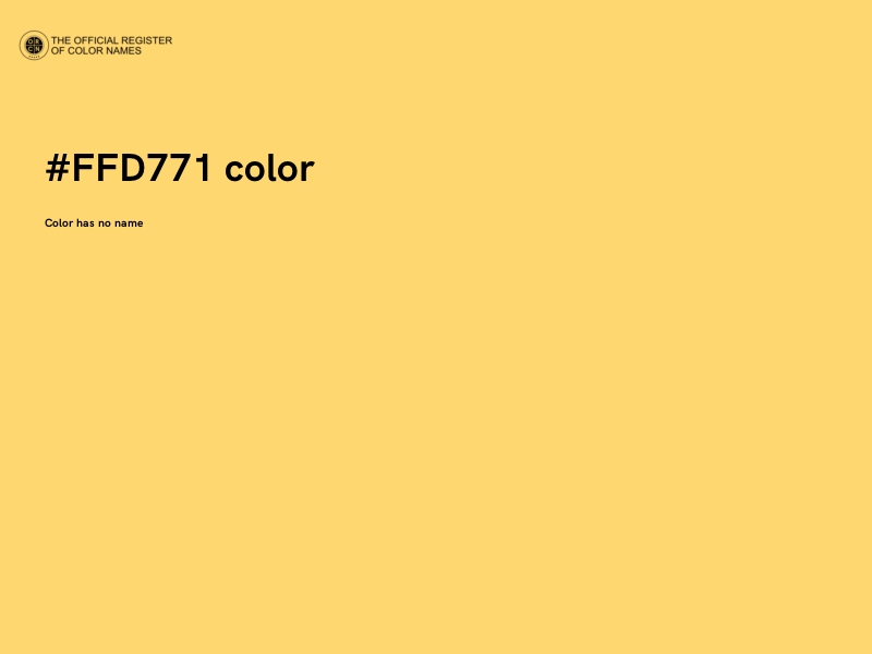 #FFD771 color image