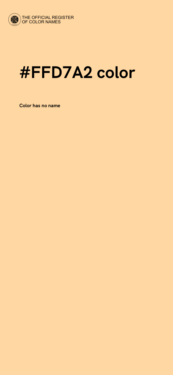#FFD7A2 color image