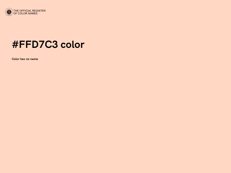 #FFD7C3 color image