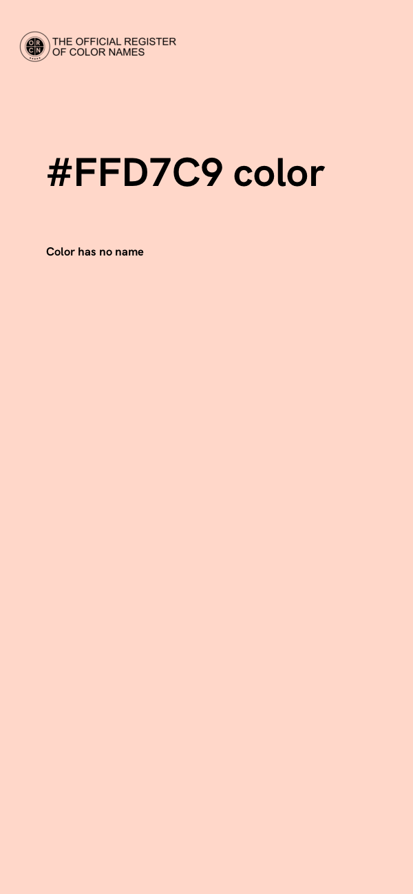 #FFD7C9 color image