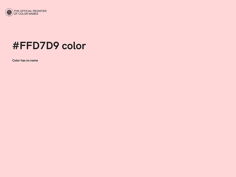 #FFD7D9 color image