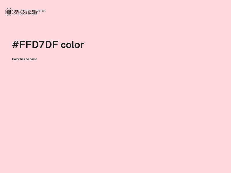 #FFD7DF color image