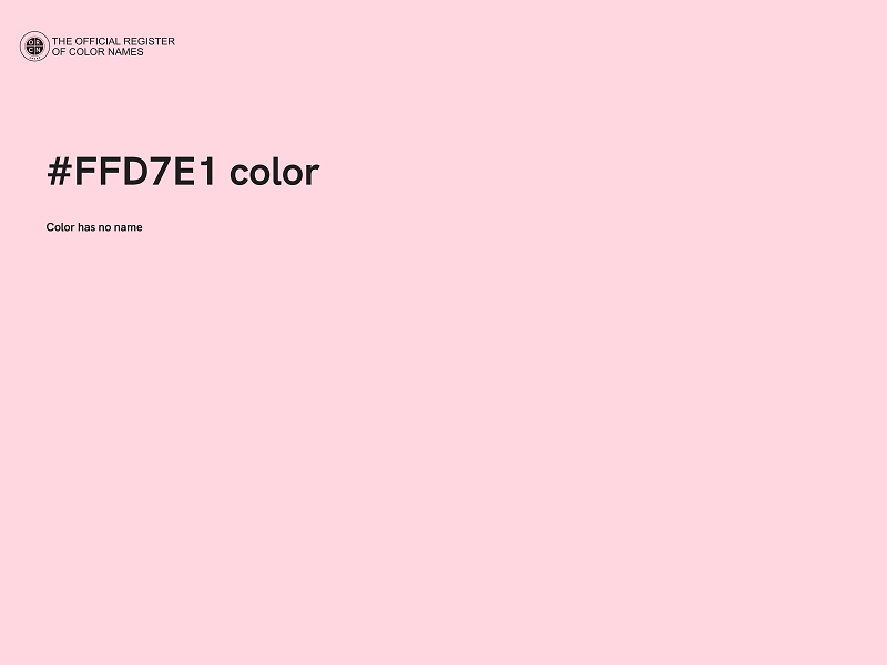 #FFD7E1 color image
