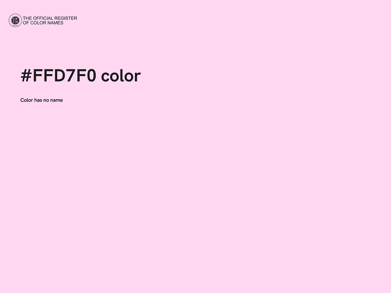 #FFD7F0 color image