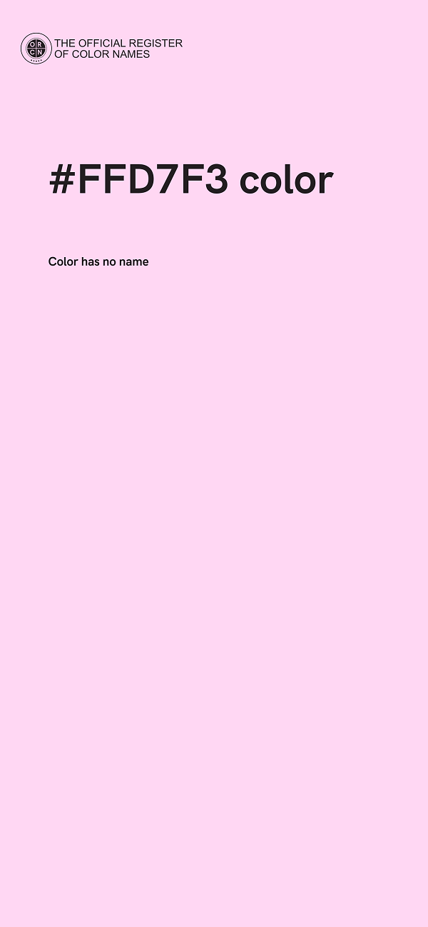 #FFD7F3 color image