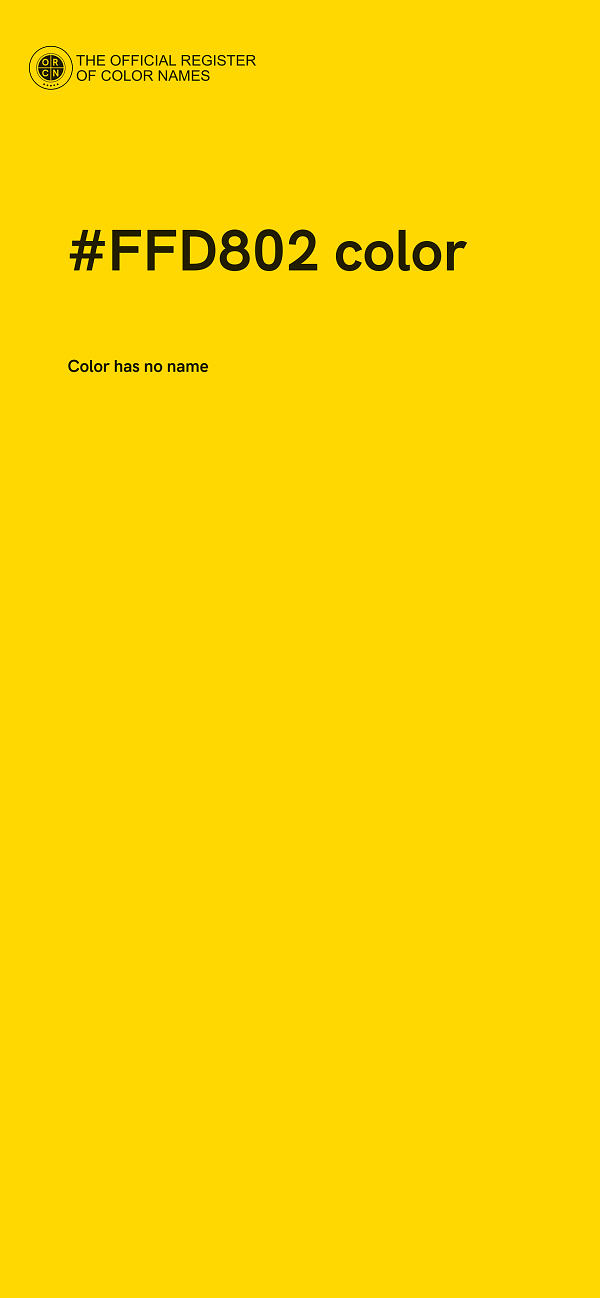 #FFD802 color image