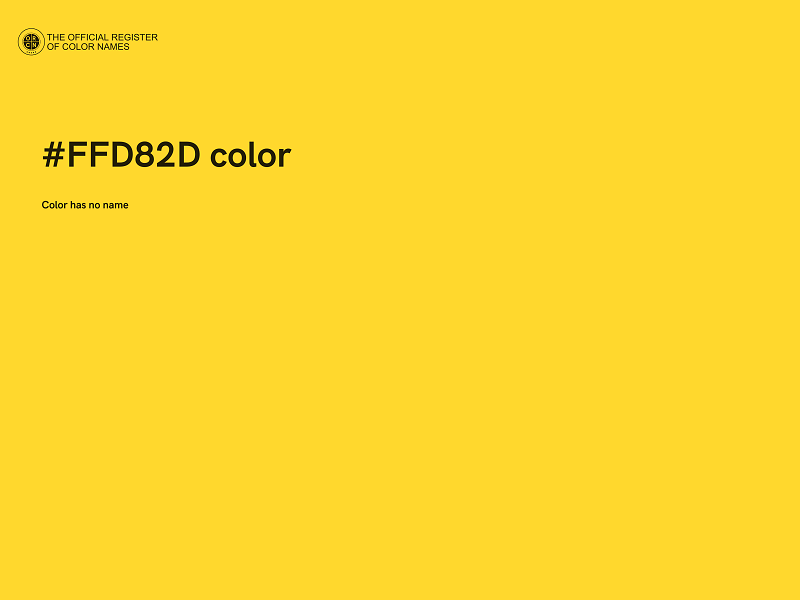 #FFD82D color image