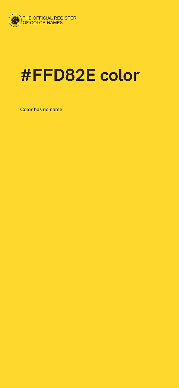 #FFD82E color image