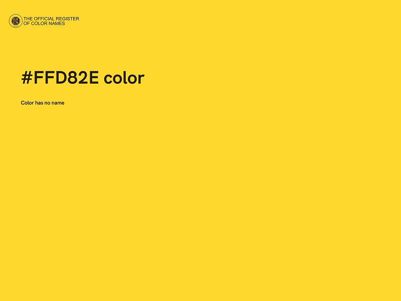 #FFD82E color image