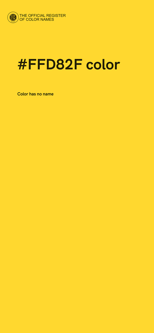 #FFD82F color image
