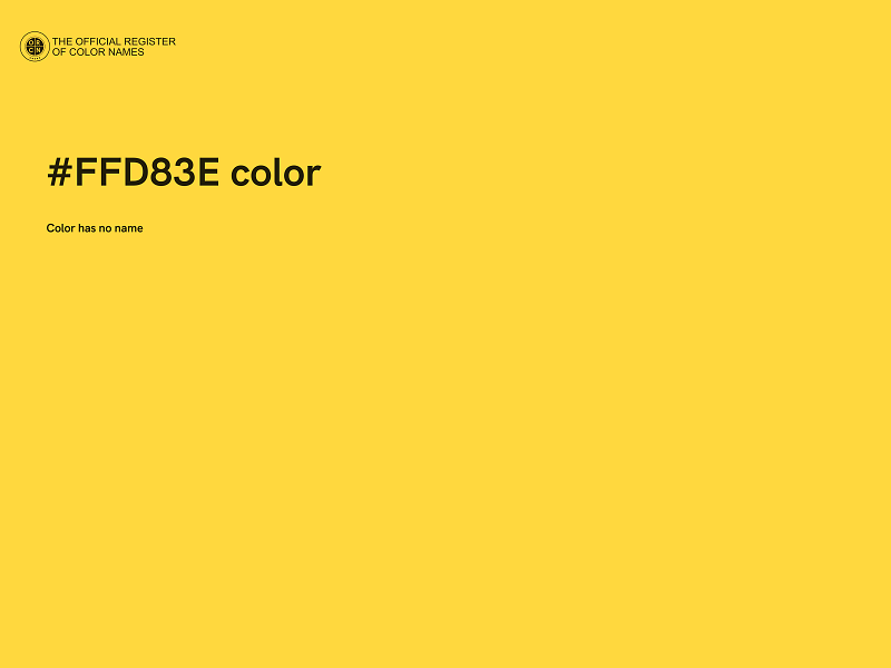 #FFD83E color image