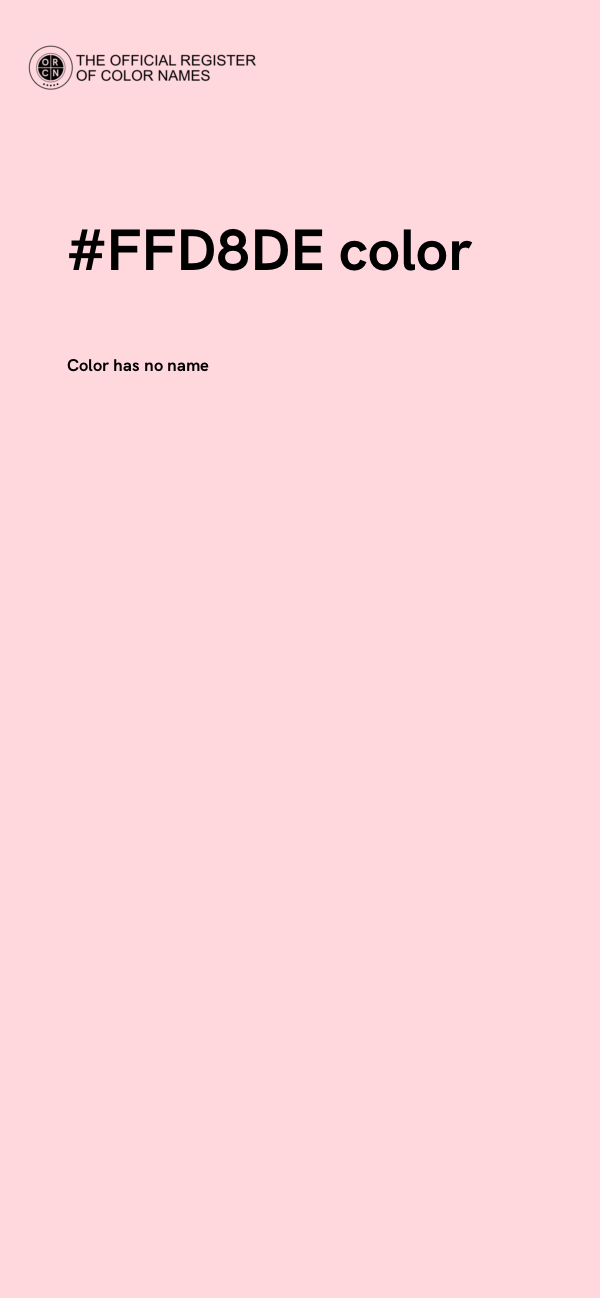 #FFD8DE color image