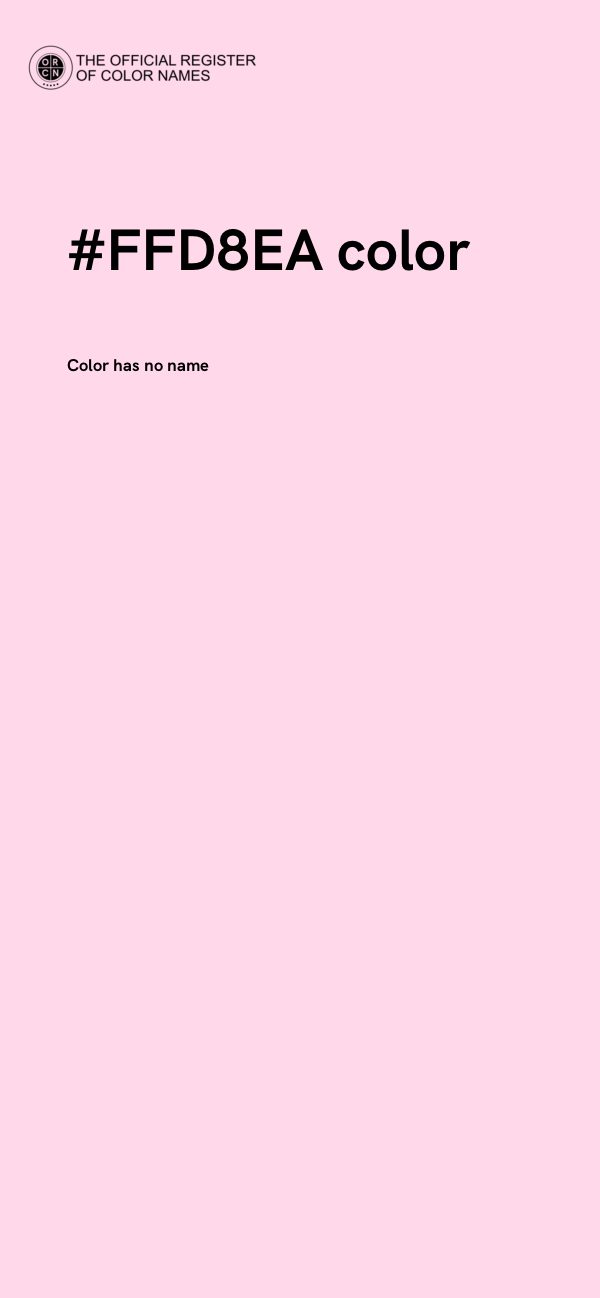 #FFD8EA color image